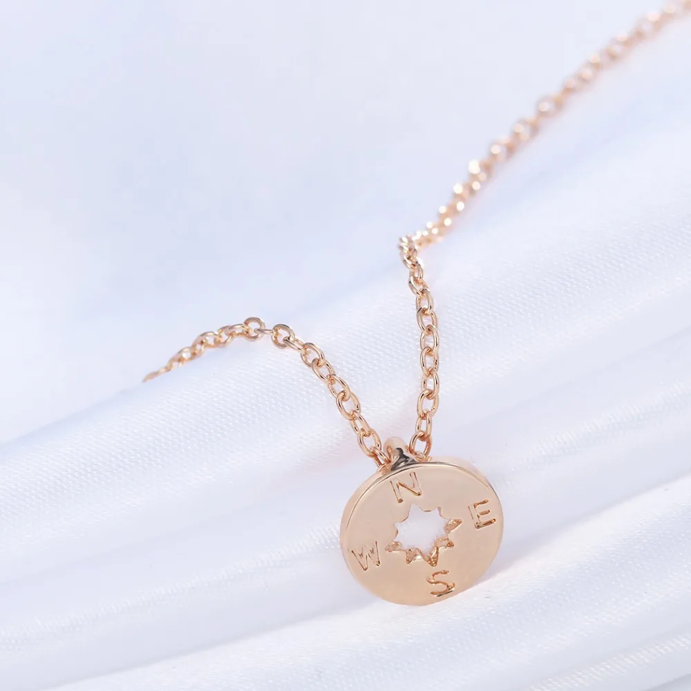 Ожерелье и кулоны Chereda винтажные в форме компаса | Украшения аксессуары