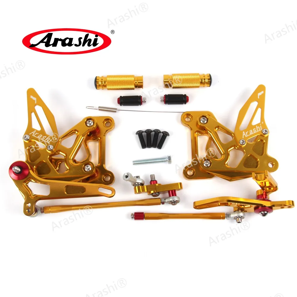 Arashi CNC Rider Rearset Регулируемые подножки для MV AGUSTA F3 675/675 EAS/ORO 2012 2015 2013 2014 12 13 14