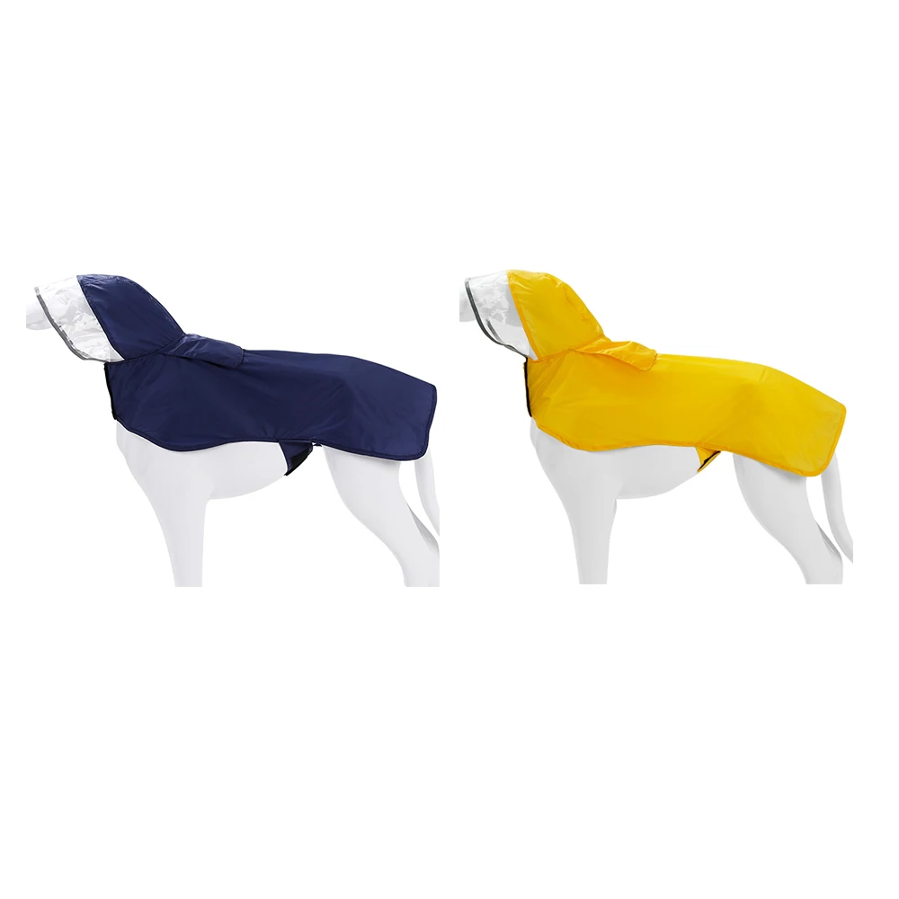 1pcs Large Dog Clothes Raincoat Waterproof Suits Dot Rain Cape Pet Clothing For Big Dogs Hooded Jacket Poncho Coat | Дом и сад