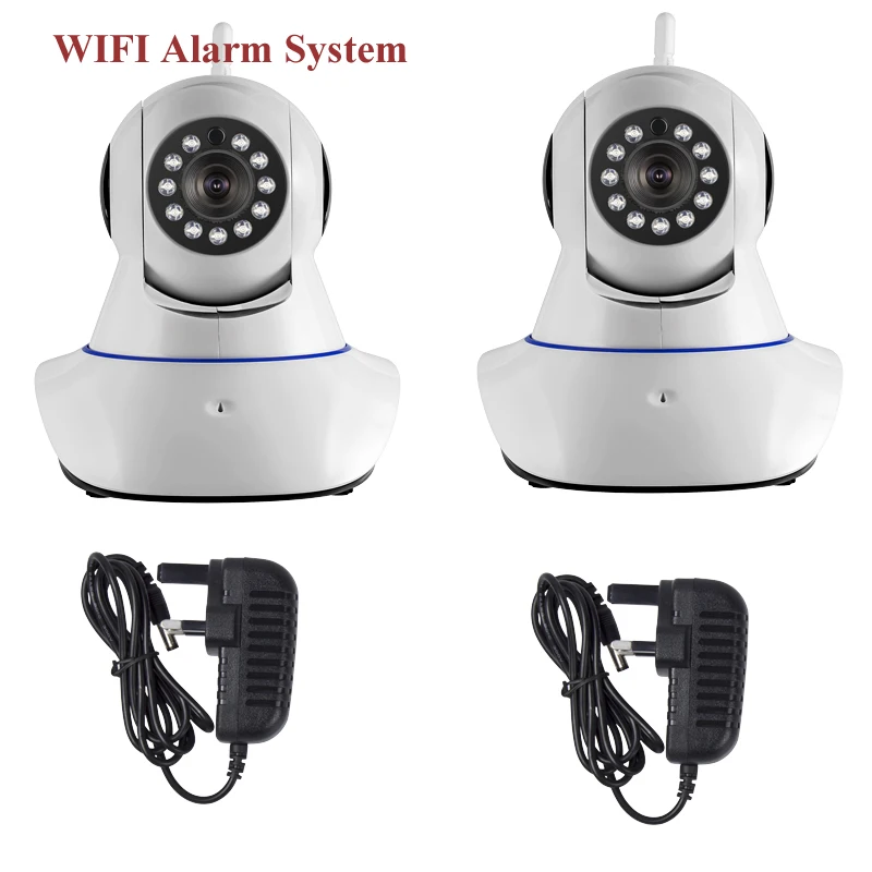 2 шт. Беспроводной WiFi ИК IP Камера HD 1mp CMOS видеонаблюдения сигнализация pt 32 г SD