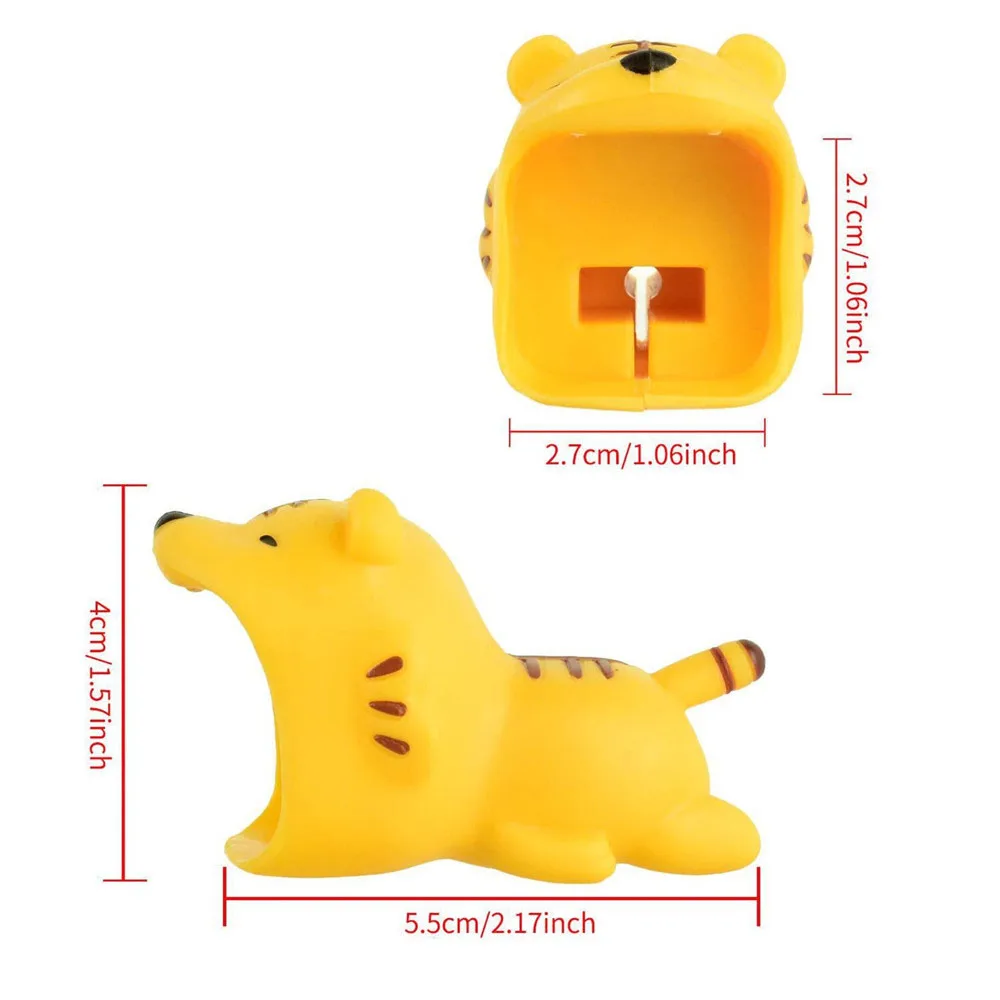 1 шт. большой кабель укус милые животные кабель протектор Kawaii Usb кабель Органайзер офис фиксатор строки провода Держатель корейский стол аксессуары