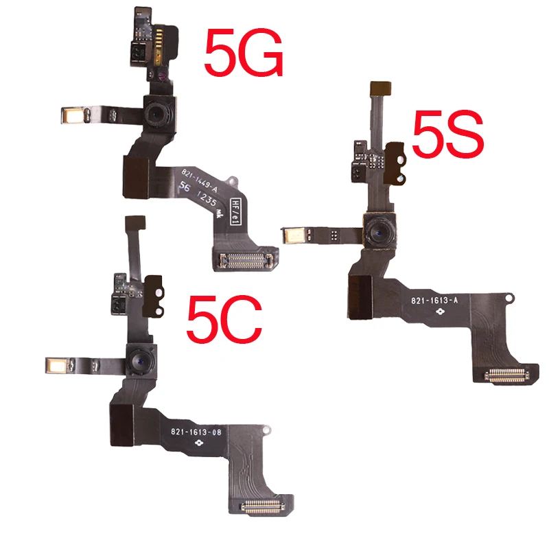 10 шт./партия фронтальная камера с гибким креплением кабель для iPhone 5 5G 5C 5S свет