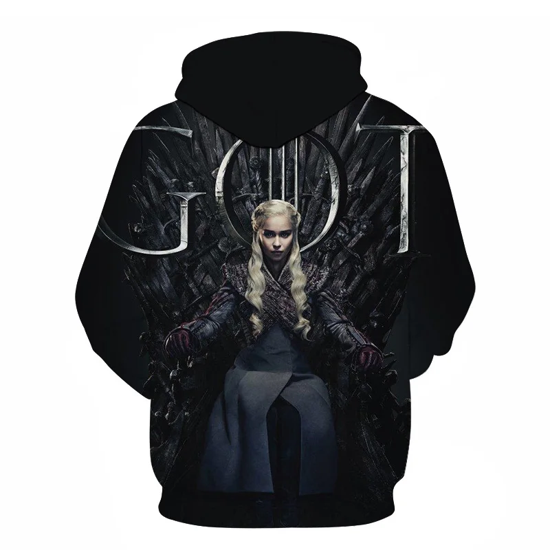 Игра престолов House Stark/Таргариен/Ланнистер реглан толстовки для мужчин 2019 ночь