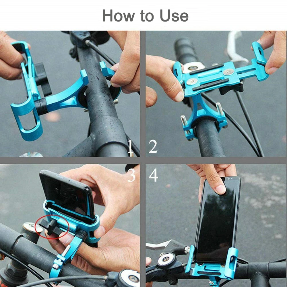 untoom universal motorcycle bicycle phone holder 3 5 6 5 aluminum alloy bike handlebar stand mount for samsung xiaomi redmi gps free global shipping