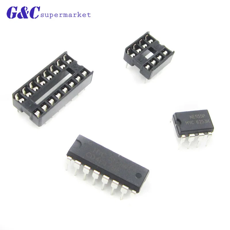 Электронный комплект сделай сам кости NE555 CD4017 красный светодиод 5mm 4 5-5 V ICSK057A