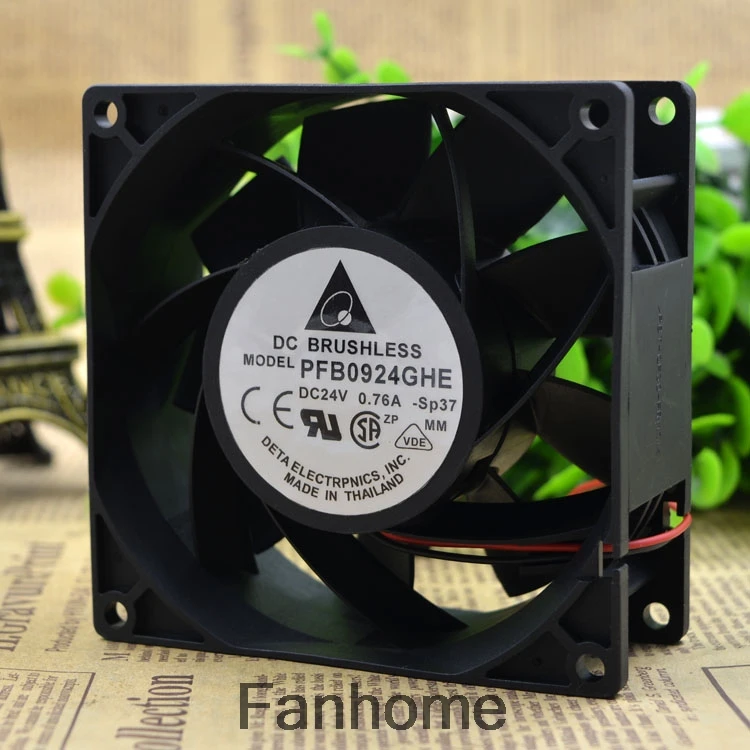 Инверторный вентилятор 550 9 см Для Delta PFB0924GHE 24V 0.76A ABB ACS510/9238|Кулеры и системы