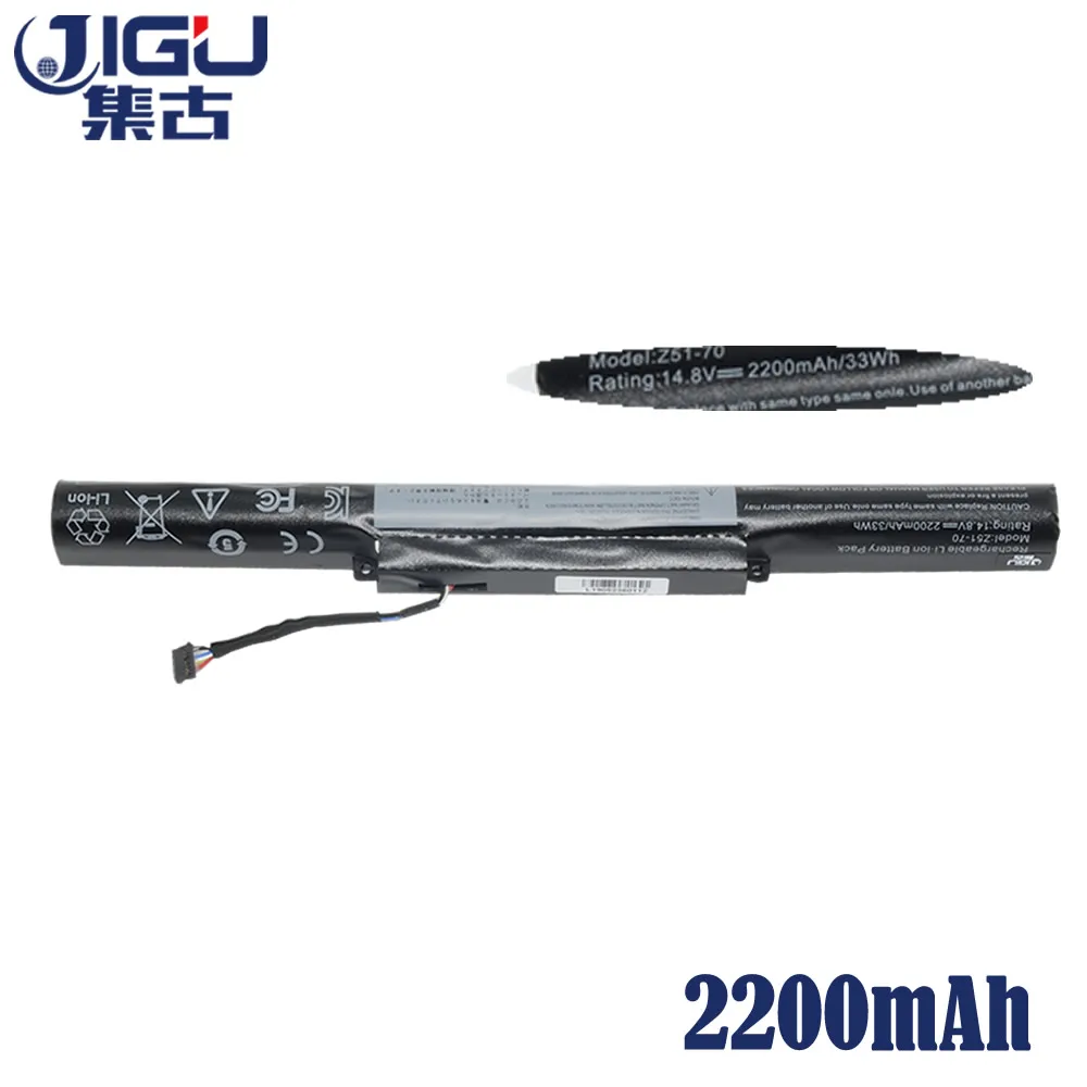 JIGU 4 ячейки 4INR19/65 5B10H13097 L14S4A01 Аккумулятор для ноутбука LENOVO IdeaPad Y50C Z41-70 Z51-70 |