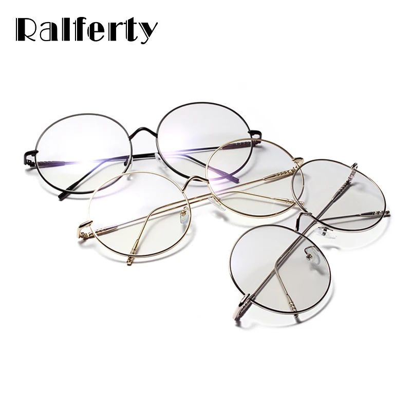 Ralferty 2018 большие круглые очки оправа декорированные для глаз женщин Lunette