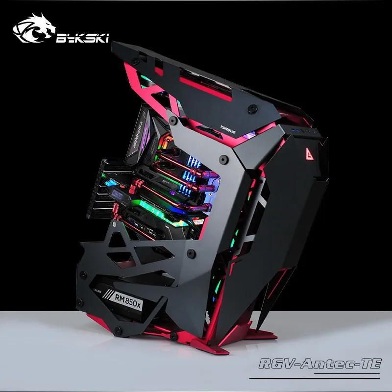 BYKSKI акриловый бак использовать для AntecTorque чехол компьютера/3PIN 5V D-RGB/Combo DDC насос холодный канал воды решение