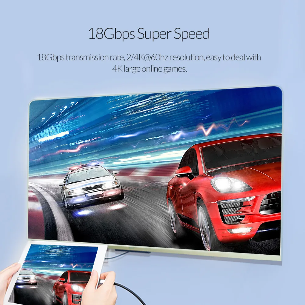 ORICO Micro 2 0 кабель 4K 60Hz 3D видео кабели два в одном волоконно оптический для