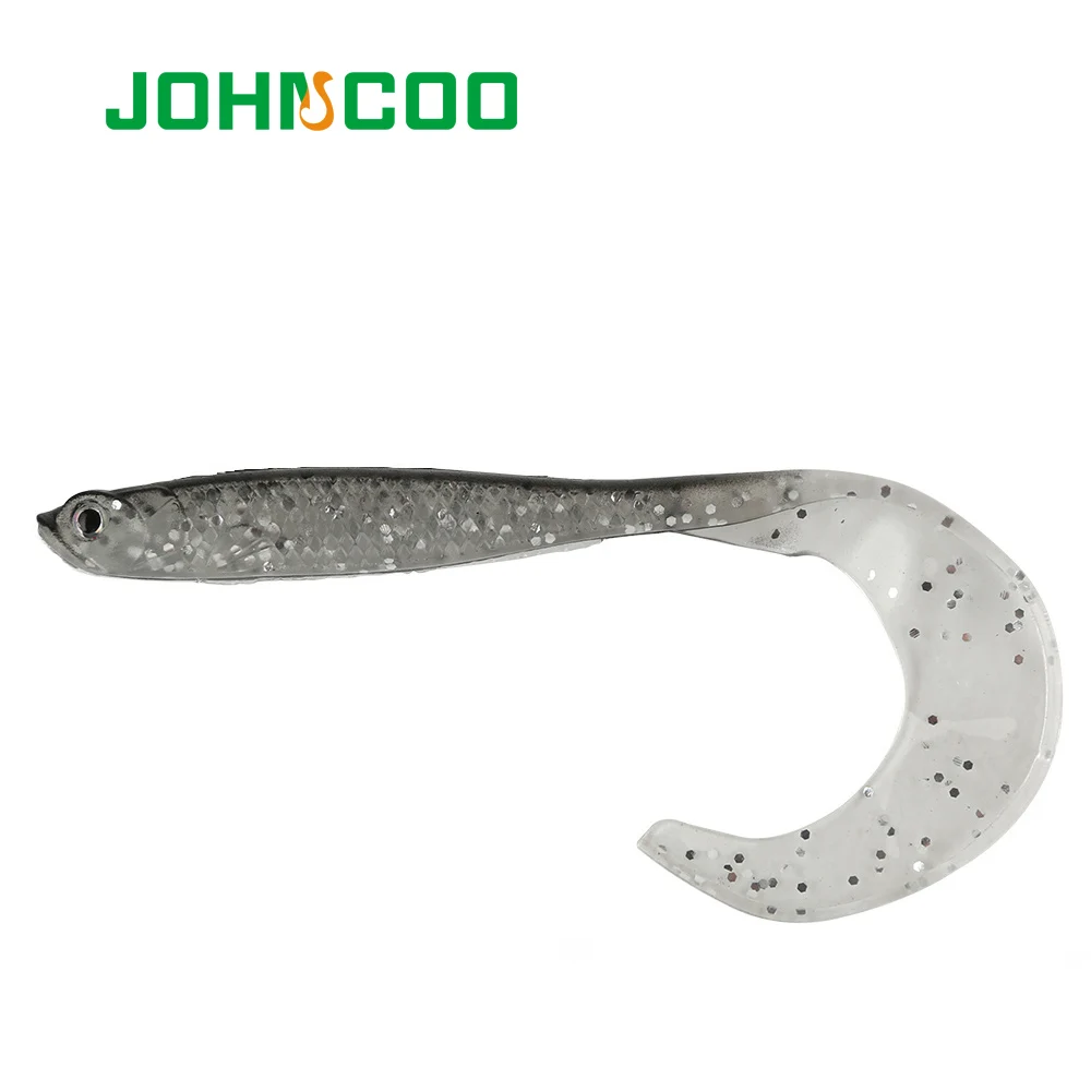JOHNCOO, 4 шт., приманка для рыбалки, Мягкая приманка, червь, 12 см, 6 г, один хвост, силиконовая приманка, привлекательная, 3D, глаза, рыба, Isca, искусственная