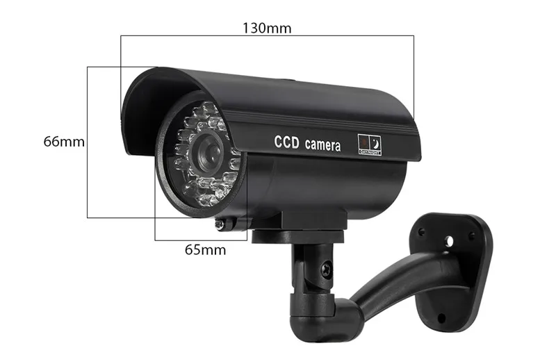 Fuers поддельные камеры Открытый водонепроницаемый Манекен CCTV камера с мигающий красный светодиодный реалистичный вид пуля Крытый поддельные камеры безопасности