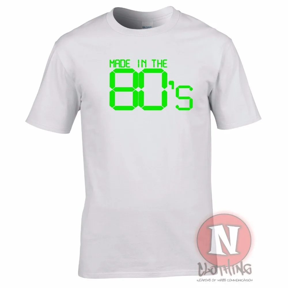 Сделано в 80-х ретро нарядное платье футболка для дня рождения 2019 модный бренд