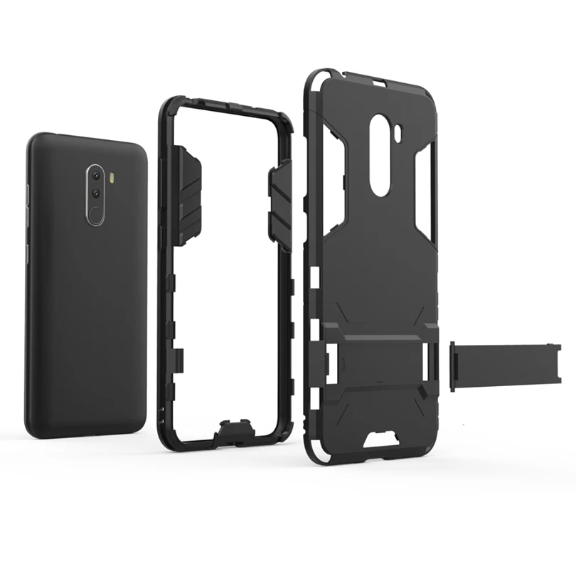 Чехол для Xiaomi Mi Pocophone F1/Poco F1 силиконовый чехол телефона ударопрочный робот броня