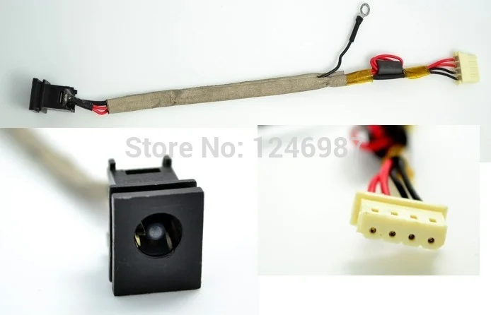 

WZSM Free Shipping New DC Power Jack Connector with Cable for TOSHIBA Satellite U400 U405 U405D P90