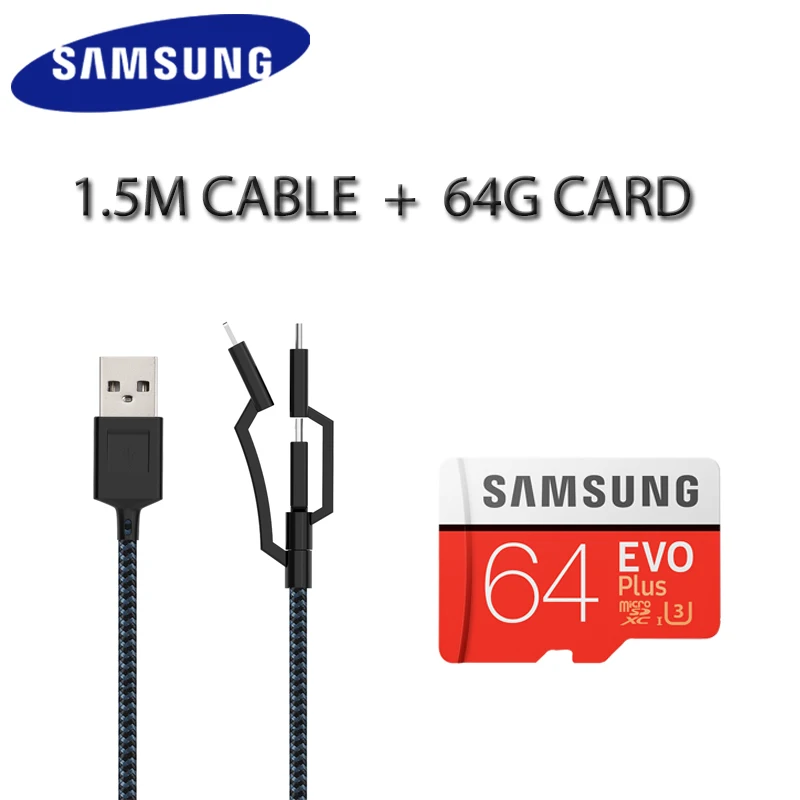 Оригинальная карта памяти SAMSUNG TF Micro SD MicroSD EVO Plus класс 10 3 32 Гб 64 128 ГБ sd-карта