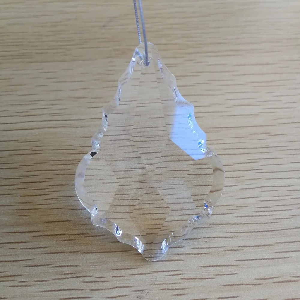 40units 76mm Transparent Maple Leaf French Cut Chandelier Glass Crystal Lighting Prisms Hanging Drops Pendants K9 | Освещение