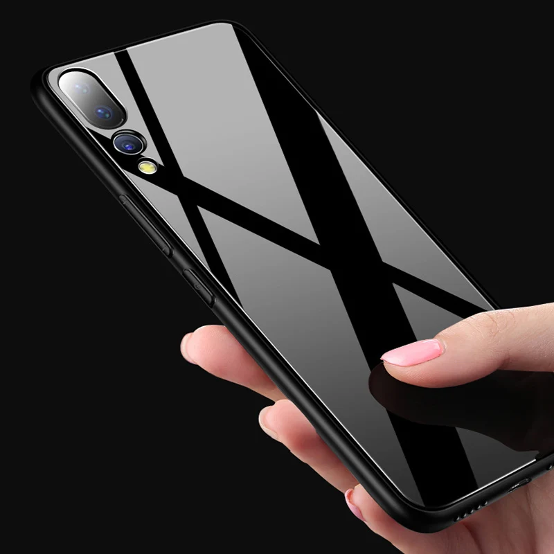 Чехол для Huawei P20 p30 pro MSVII силиконовый защитный чехол lite закаленное стекло задняя