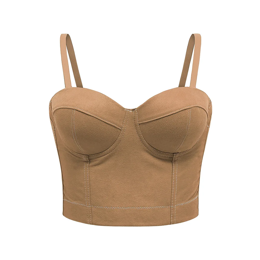 Сексуальный корсет бюстье вельветовый короткий топ повседневный жилет Клубные