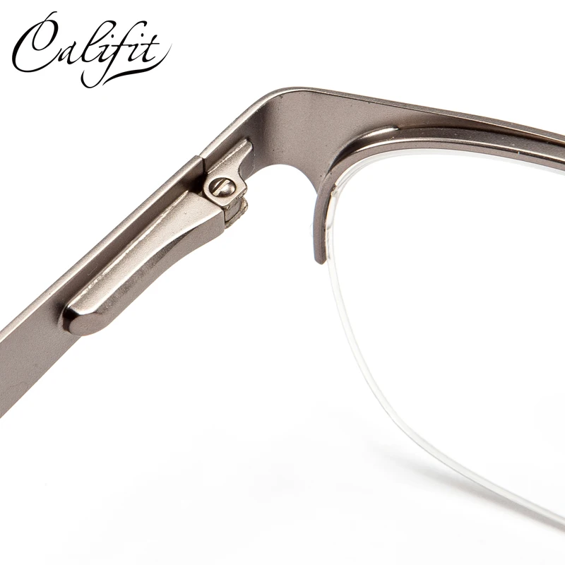 CALIFIT полуоправа диоптрические оптические очки женские металлические по рецепту 1