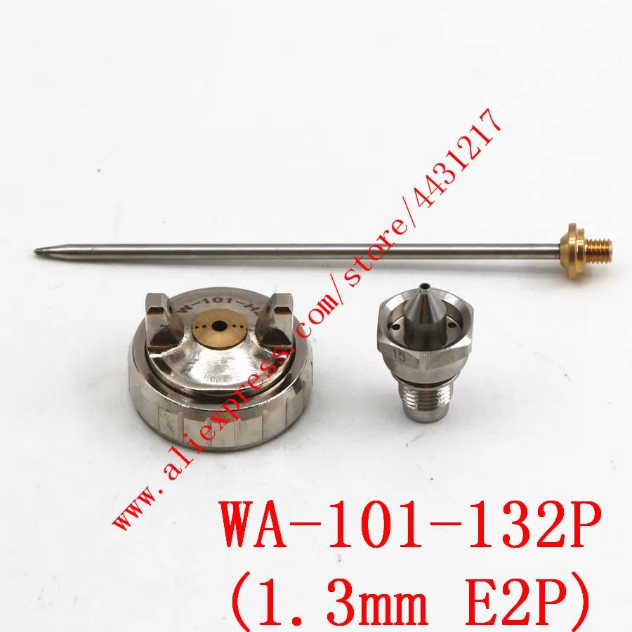 132P(1.3mm E2P) Автоматическая пушка WA-101 пистолет-распылитель насадка для краски на иглу воздуха набор крышек 0,8/1,0/1,3/1,5 мм для WA-101 Краски пистолет-распылитель - Цвет: 132P(1.3mm E2P)