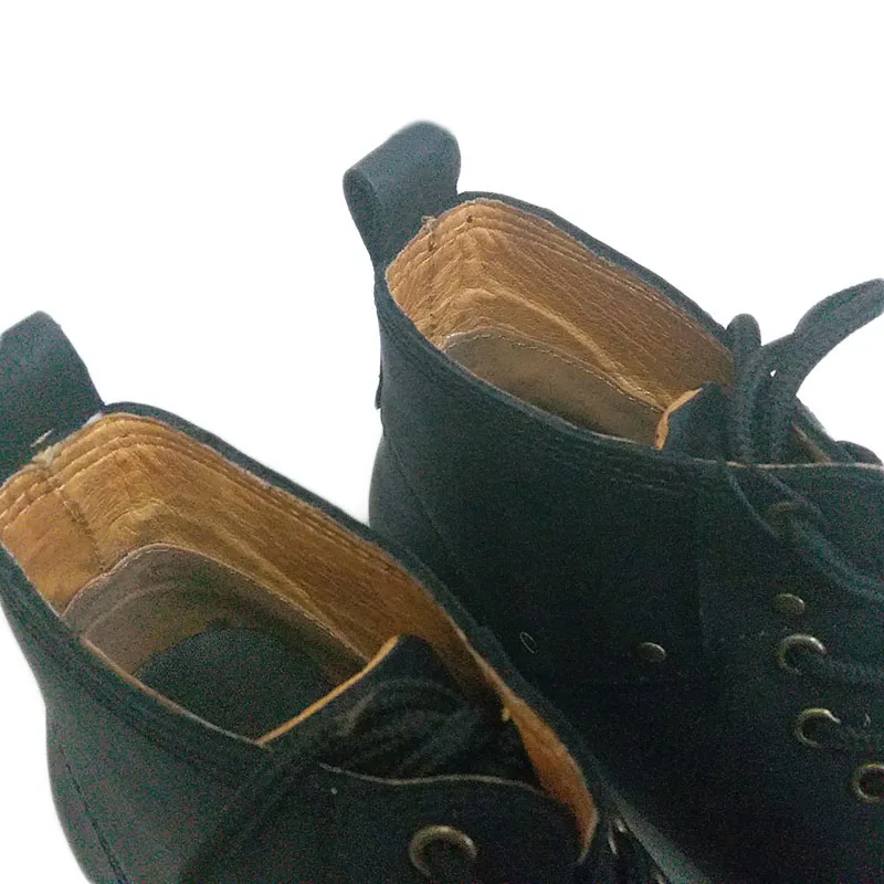 Мужские ковбойские ботинки из натуральной кожи черные/коричневые мотоциклетные