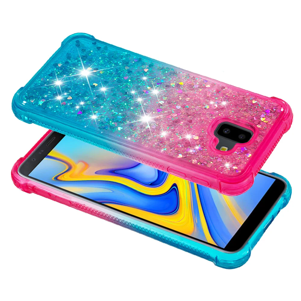 For Samsung Galaxy J6 Plus J6+ Cute Bling Glitter Cover Premium Soft Silicone Bumper Case for |