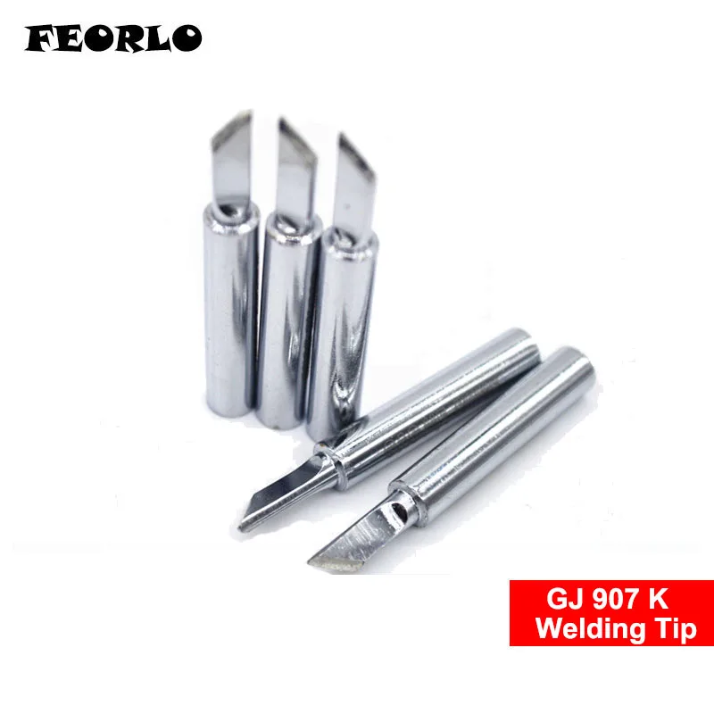 FEORLO 5 шт./лот паяльник GJ бессвинцовый Электрический паяльник 2C 4C B K Универсальный сварочный наконечник паяльный наконечник