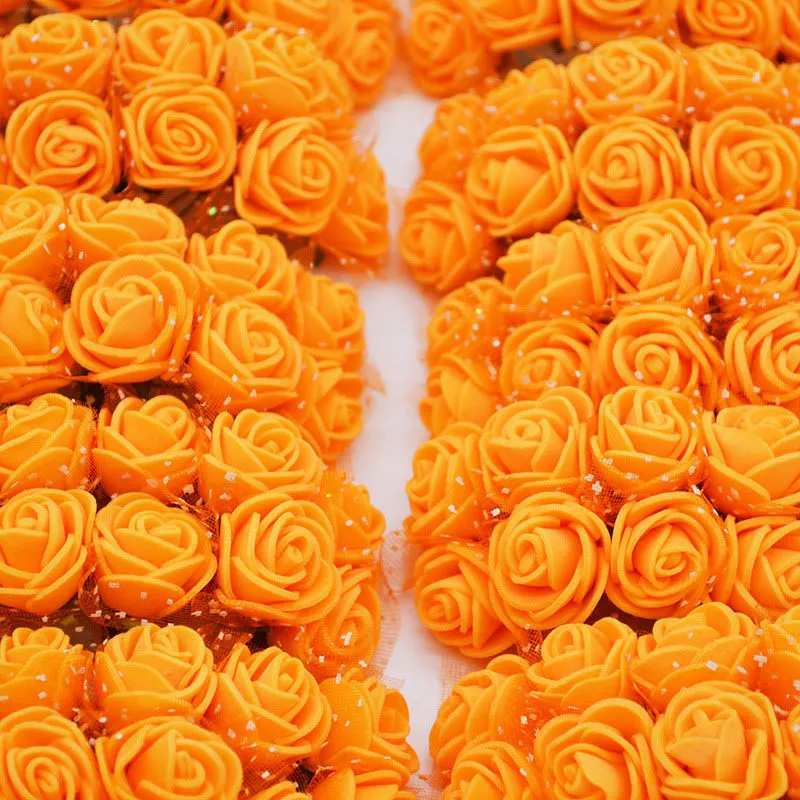144pcs orange 1 шт. моделирующий пенополистирол пенопласт МИШКА белый шар для рукоделия Рождественская вечеринка украшения подарки на день рождения - Цвет: 144pcs orange