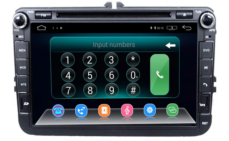 Android 5 1 автомобильная навигация GPS DVD для VW/Volkswagen/Passat/POLO/GOLF/Skoda/Seat с радио BT USB AUX SD MP3