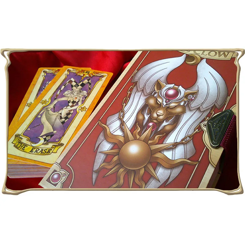 Cardcaptor Sakura Card Косплей Card Captor KINOMOTO книга Таро С Клоу карты Волшебная Книга набор в коробке реквизит Подарочная телефонная цепь
