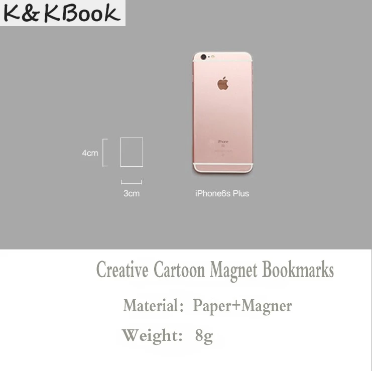 K &amp kbook1 шт милый мультфильм kawaiipapermagneticaccessories Закладки Зажимы школа офиса