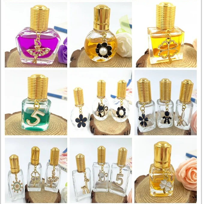 Флакон парфюмерный прозрачный стеклянный с подвеской 8 мл 10 шт./лот DC860|perfume