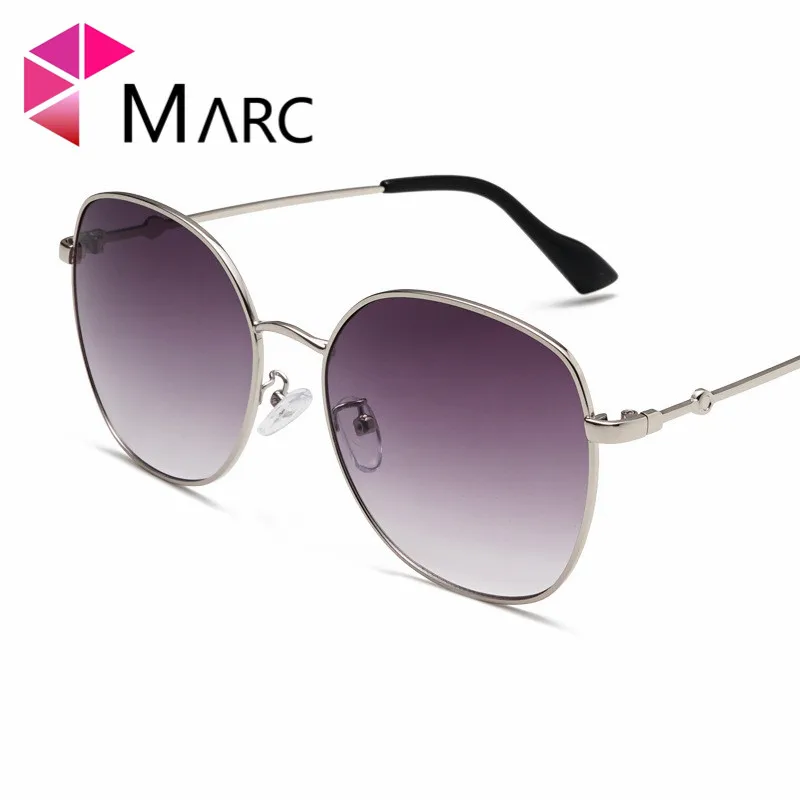 Бренд женские трендовые солнцезащитные очки квадратный градиент Красочные