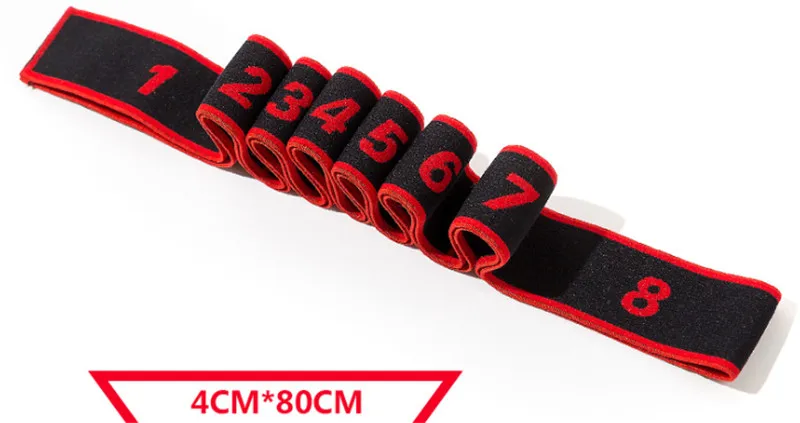 Children Red 1 шт., высокое качество, для детей и взрослых, для латинских танцев, тренировочные полосы, Йога, Пилатес, стрейч, для фитнеса, эластичная лента сопротивления, 80/90*4 см - Цвет: Children Red