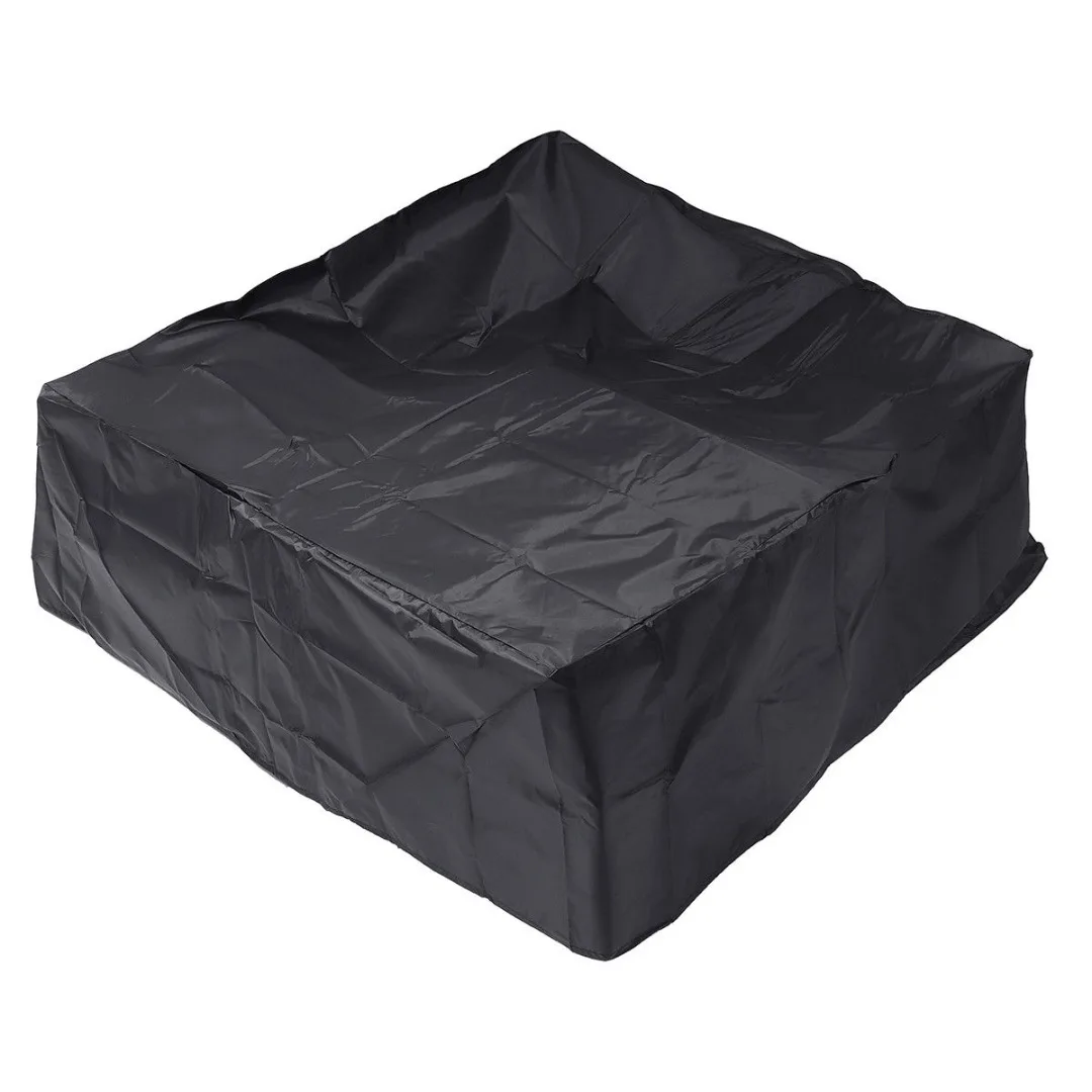

Black Waterproof Fire Pit Canvas Square BBQ Cooking Cover Protector Garden Yard Canopy Shelter Dust Cover 86*86*36cm