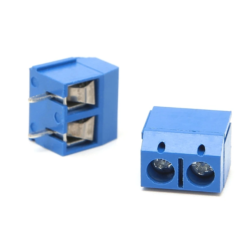 100 шт. 2 Pin винт клеммный блок печатных плат разъем 5 мм Шаг 16A|pcb terminal block|pcb block