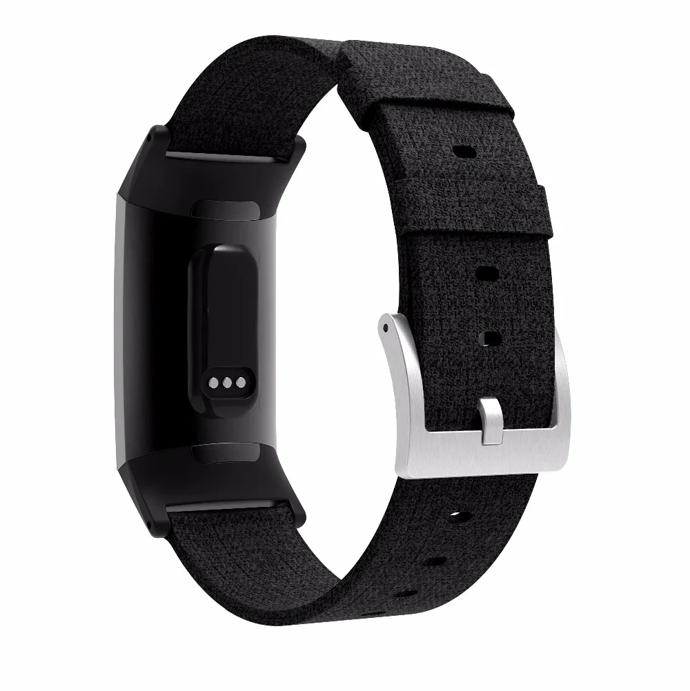 Цветной ремешок для Fitbit Charge 4 умный браслет часов Холщовый нейлоновый сменный
