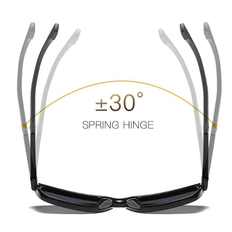 Мужские и женские солнцезащитные очки TR90 квадратные поляризационные в