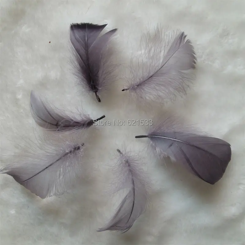 

Dark Gray Goose Coquille Feathers,500PCS/lot, Loose soft goose Feathers for wedding,7-12cm,wholesale,cheap feathers,high quality