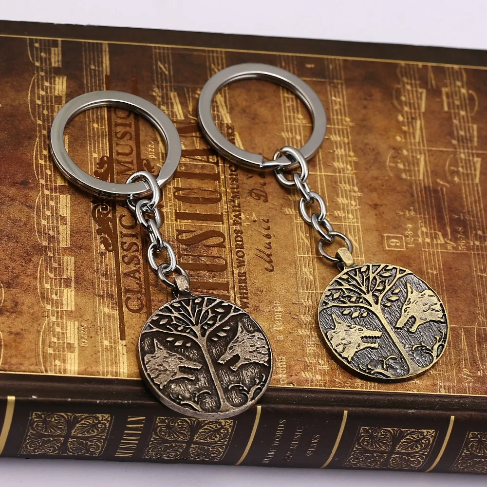

HSIC 12pcs/lot Wholesale Keychain Inspired Iron Banner Key Ring Holder Chaveiro Car Key Chain HC12172