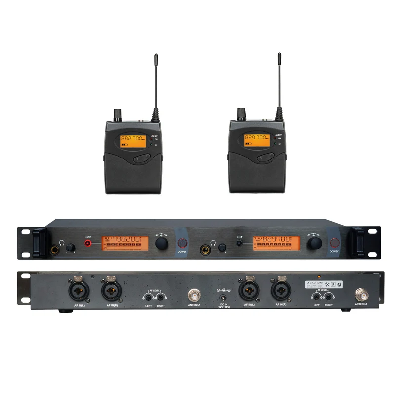 Беспроводная система с монитором профессиональный двойной передатчик для