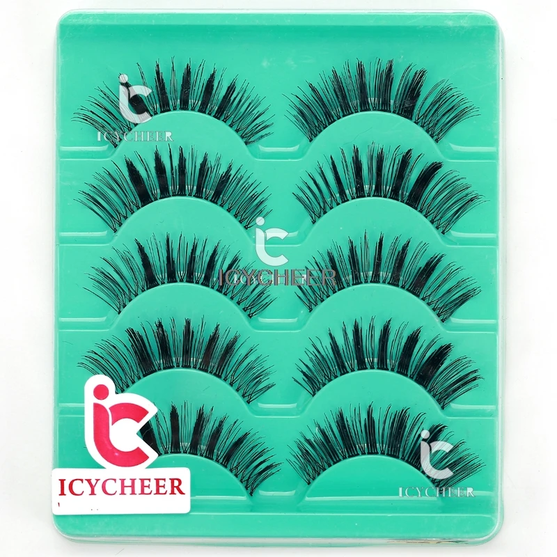 Makup 5 пар красоты Wispies натуральные длинные толстые мягкие поддельные ресницы