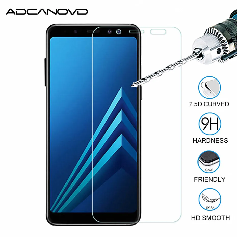 Защитное стекло для samsung A5 A6 A7 A8 2018 закаленное Samsung 2016 2017 plus защитная стеклянная