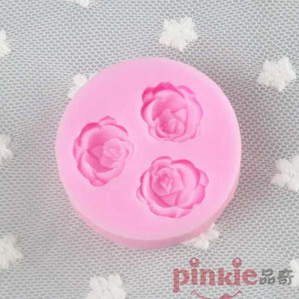 Розовый акриловый цветок pinki силиконовые формы для украшения торта инструменты