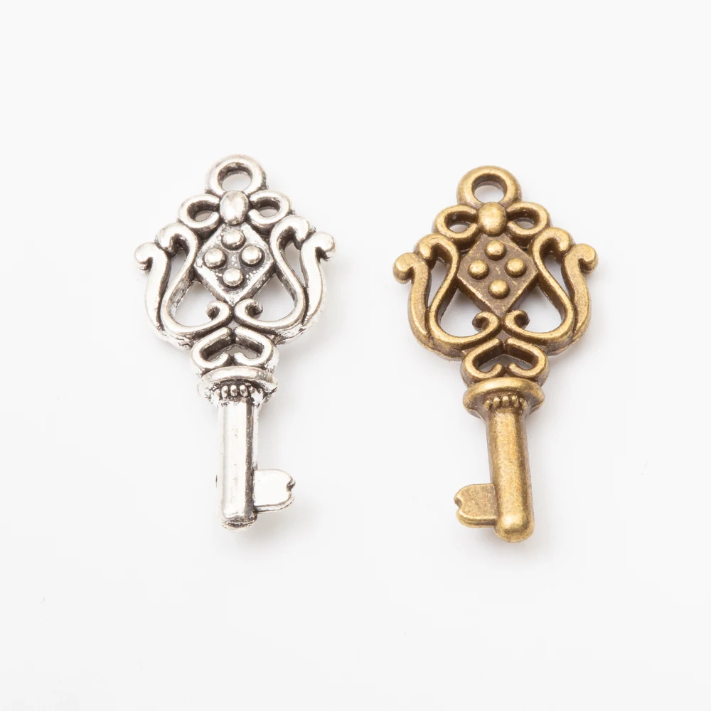 

30pcs fashion Jewelry key charm pendant for Necklace making 5713