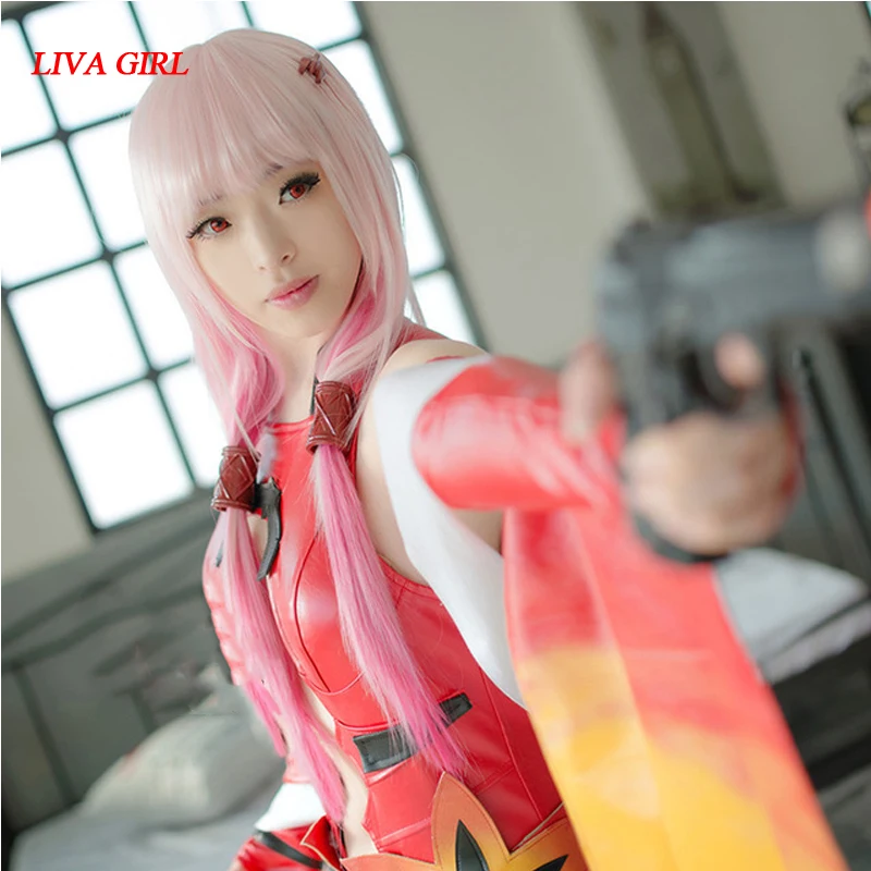 LG розовая сеть Guilty Crown косплей парик inori yuzuriha костюм женщина для взрослых парики