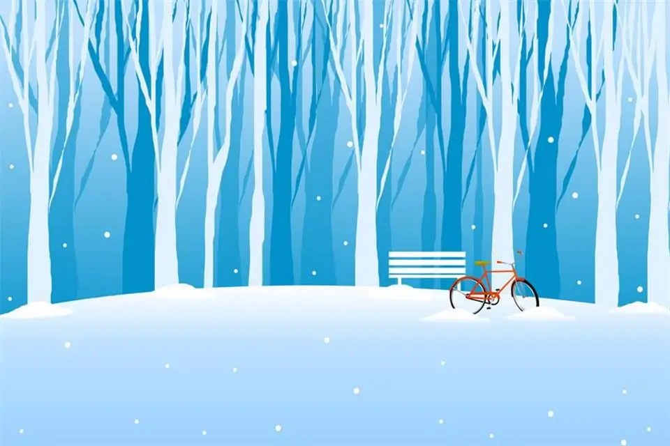 Пользовательские 3d фото обои комната росписи зеленые деревья зимние леса HD Фото