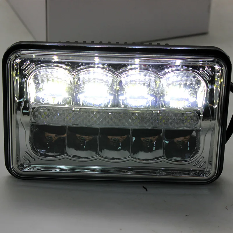 Замена внедорожный светодиодный 4X6 дюймов проектор налобный фонарь для H4651 H4652 H4656