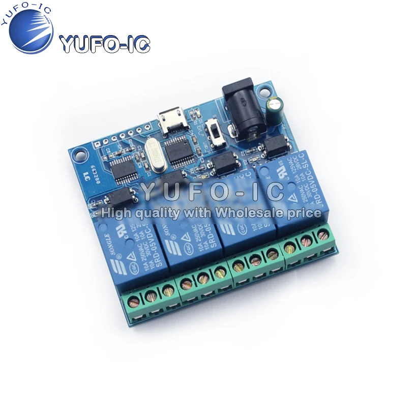 

4 Four Channel 4 Channel USB Relay Module USB Intelligent control Switch USB computer switch